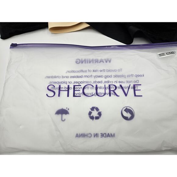 SheCurve Women's Bra's Lingerie 2 XL Set of 4- 2 Black 2 Beige NEW Unworn - Picture 4 of 6